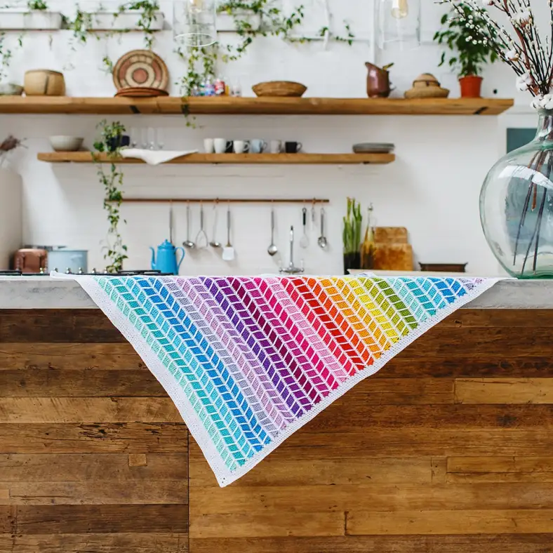 Chevron Rainbow Blanket Square MAVRIC PHOTOGRAPHY 147